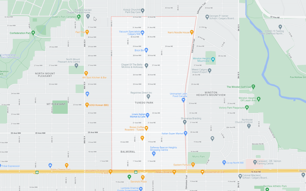 Tuxedo Park, Calgary, AB