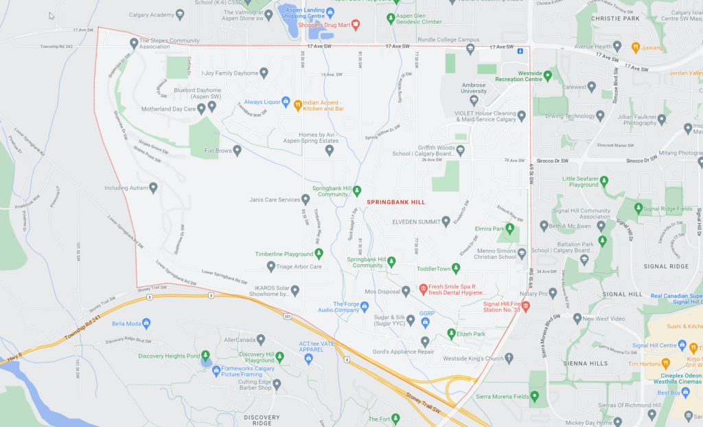 Springbank Hill, Calgary AB